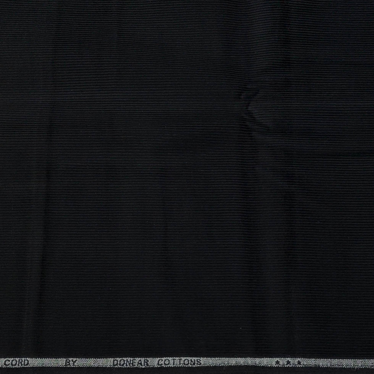 Corduroy Donear Pure Cotton stretchable Thick Trouser Fabric Pin Lining Colour Black