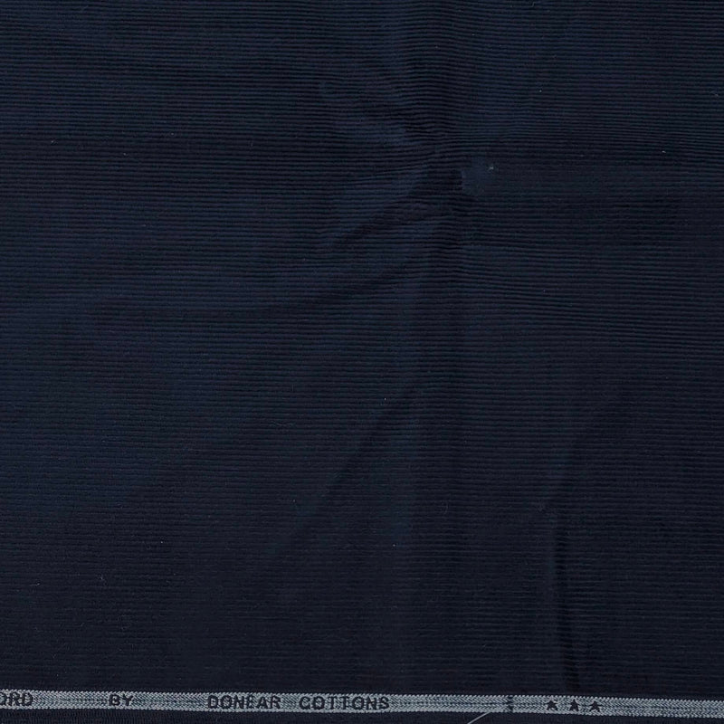 Corduroy Donear Pure Cotton stretchable Thick Trouser Fabric Pin Lining Colour Denim Blue