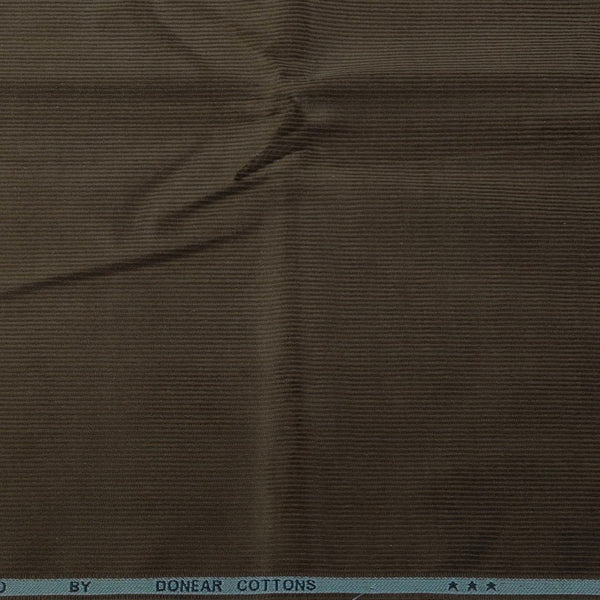 Corduroy Donear Pure Cotton stretchable Thick Trouser Fabric Pin Lining Colour Peanut Brown