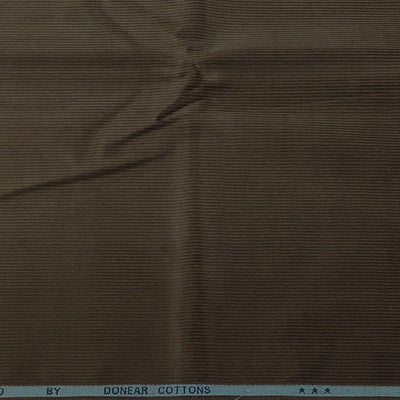 Corduroy Donear Pure Cotton stretchable Thick Trouser Fabric Pin Lining Colour Peanut Brown