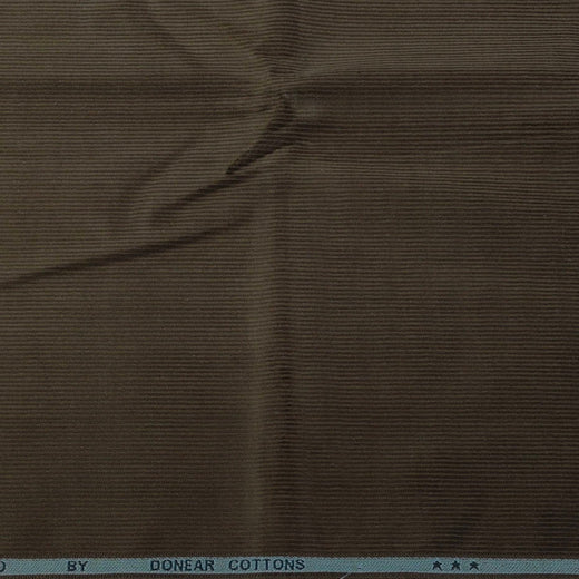 Corduroy Donear Pure Cotton stretchable Thick Trouser Fabric Pin Lining Colour Peanut Brown