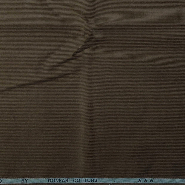 Corduroy Donear Pure Cotton stretchable Thick Trouser Fabric Pin Lining Colour Peanut Brown