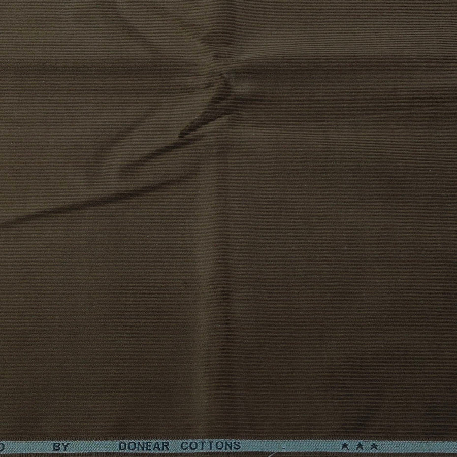 Corduroy Donear Pure Cotton stretchable Thick Trouser Fabric Pin Lining Colour Peanut Brown