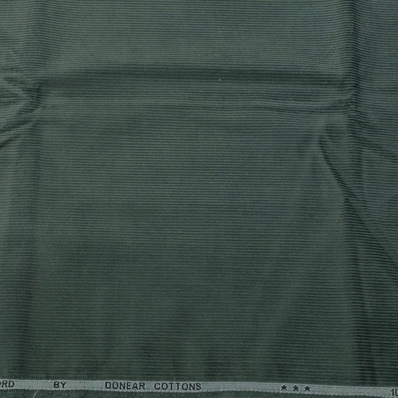 Corduroy Donear Pure Cotton stretchable Thick Trouser Fabric Pin Lining Colour Pine Green