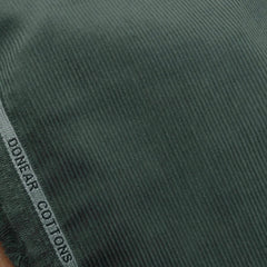 Corduroy Donear Pure Cotton stretchable Thick Trouser Fabric Pin Lining Colour Pine Green
