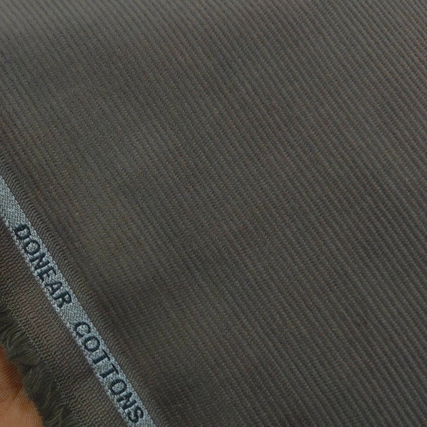 Corduroy Donear Pure Cotton stretchable Thick Trouser Fabric Pin Lining Colour Greenish Grey