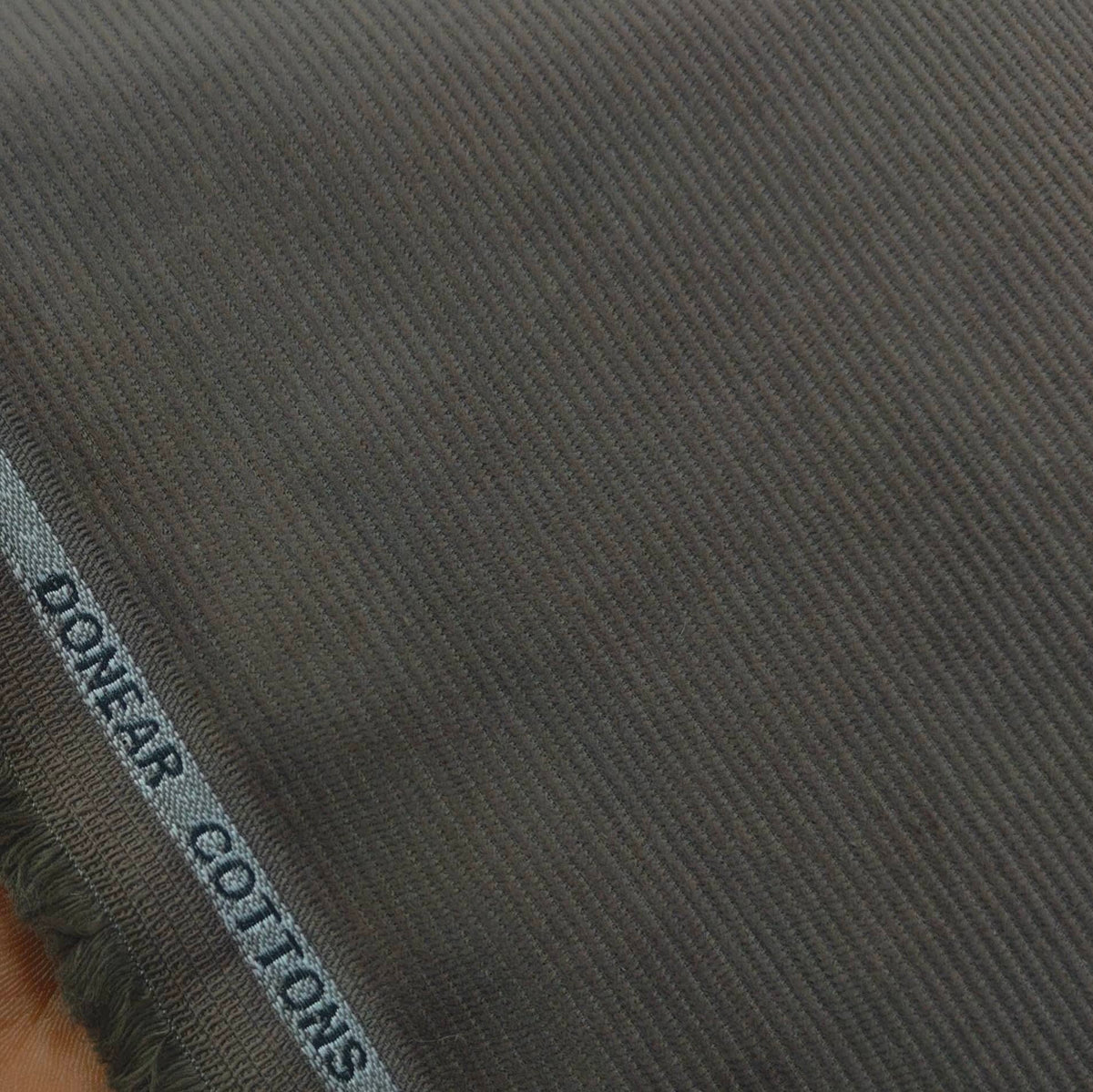 Corduroy Donear Pure Cotton stretchable Thick Trouser Fabric Pin Lining Colour Greenish Grey