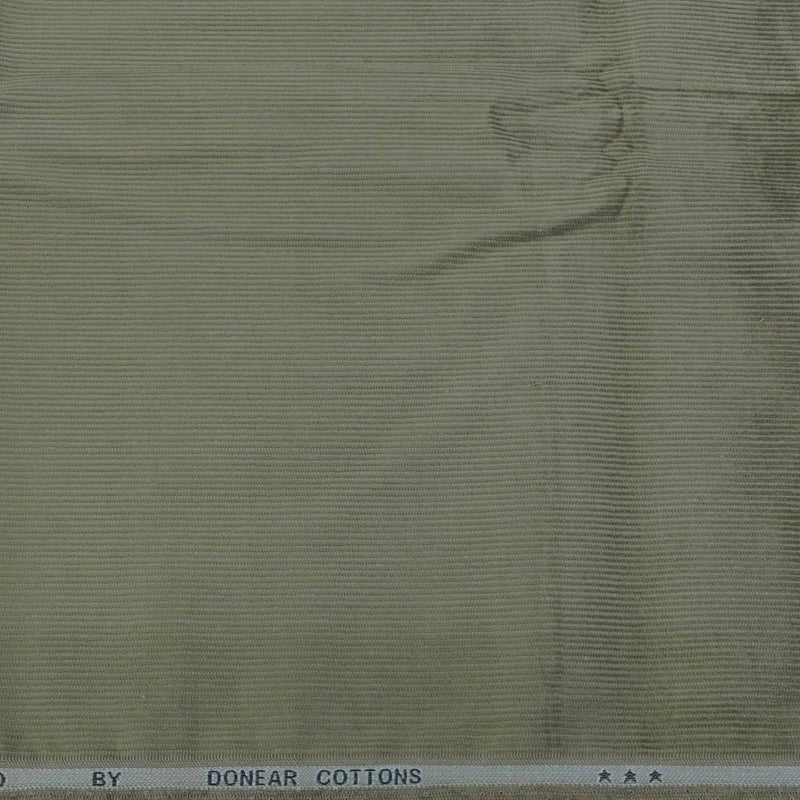 Corduroy Donear Pure Cotton stretchable Thick Trouser Fabric Pin Lining Colour Green