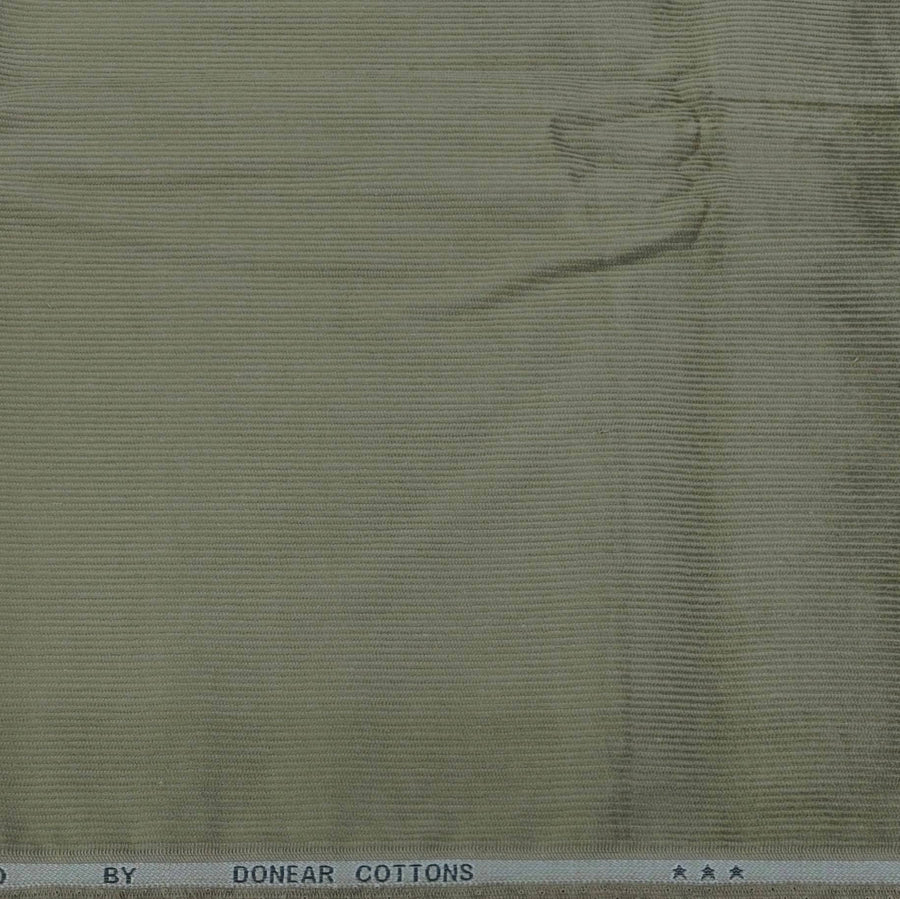 Corduroy Donear Pure Cotton stretchable Thick Trouser Fabric Pin Lining Colour Green