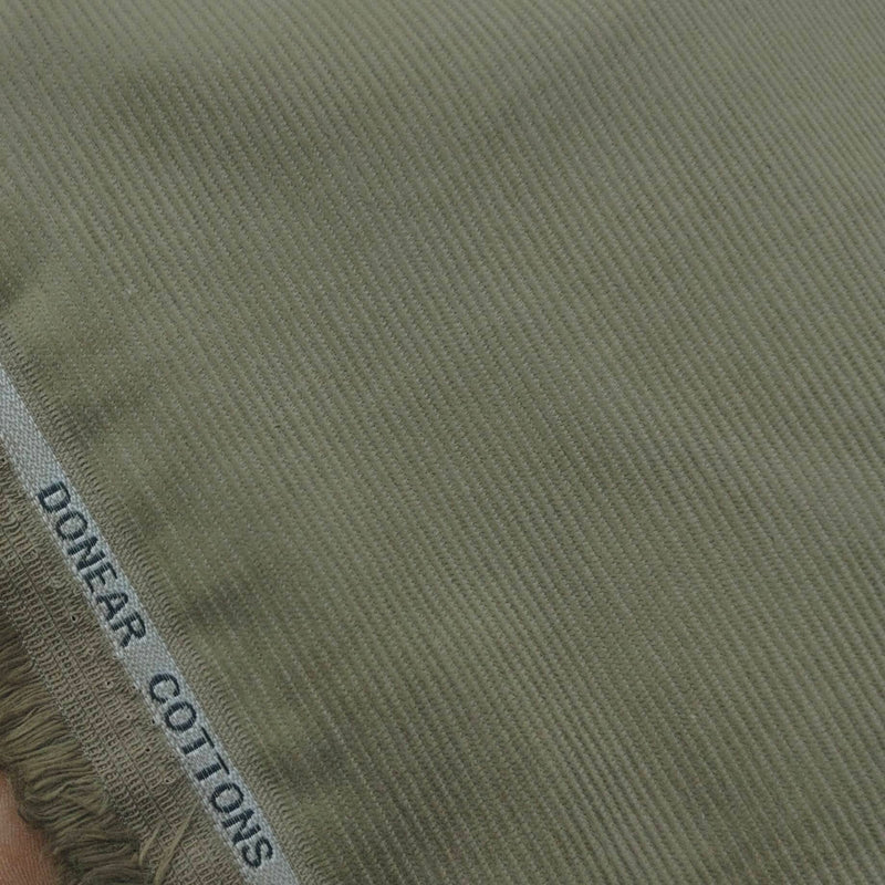 Corduroy Donear Pure Cotton stretchable Thick Trouser Fabric Pin Lining Colour Green