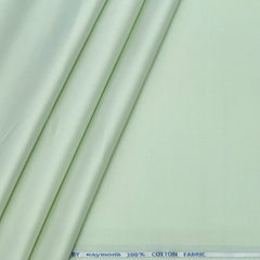Shirt Fabric Raymond 70s Giza Cotton Plain Colour Light Tea Green