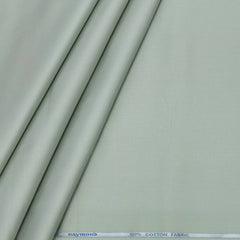 Shirt Fabric Raymond 70s Giza Cotton Plain Colour Greenish Grey