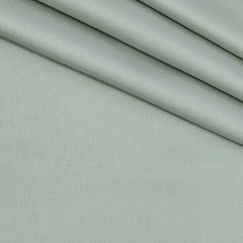 Shirt Fabric Raymond 70s Giza Cotton Plain Colour Greenish Grey