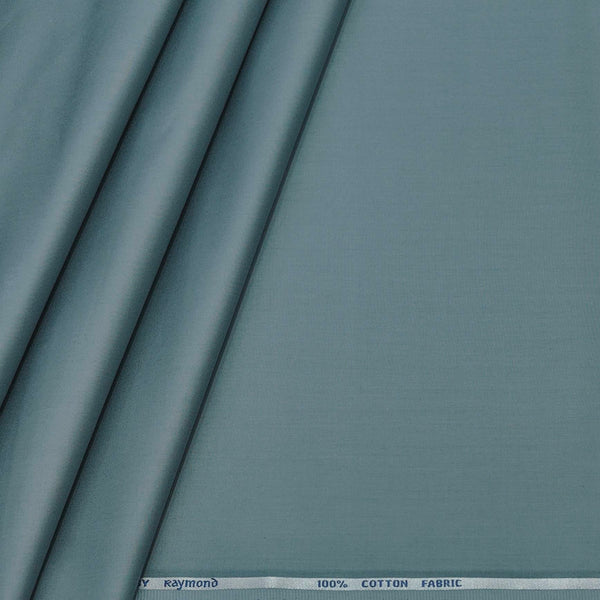 Shirt Fabric Raymond 70s Giza Cotton Plain Colour Iceberg Blue
