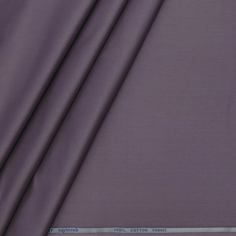 Shirt Fabric Raymond 70s Giza Cotton Plain Colour Light Purple