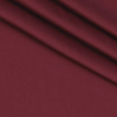 Shirt Fabric Raymond 70s Giza Cotton Plain Colour Maroon