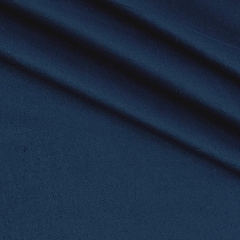 Shirt Fabric Raymond 70s Giza Cotton Plain Colour Sapphire Blue