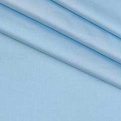 Shirt Fabric Raymond 70s Giza Cotton Plain Colour Light Blue