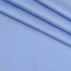 Shirt Fabric Raymond 70s Giza Cotton Plain Colour Blue