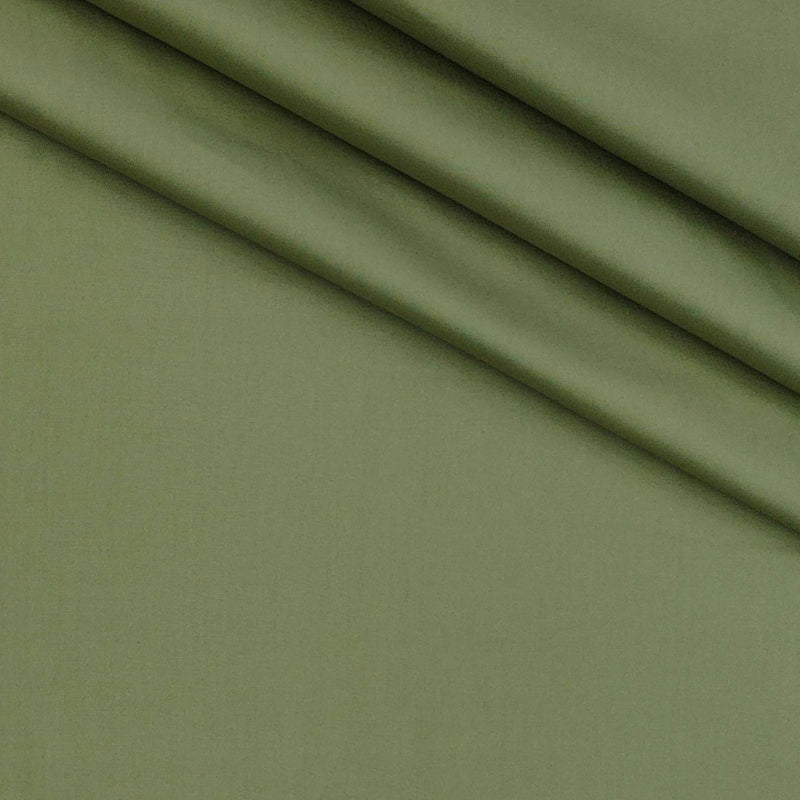 Shirt Fabric Raymond 70s Giza Cotton Plain Colour Green