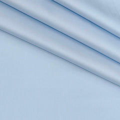 Shirt Fabric Soktas 80s Giza Cotton Plain Colour Baby Blue