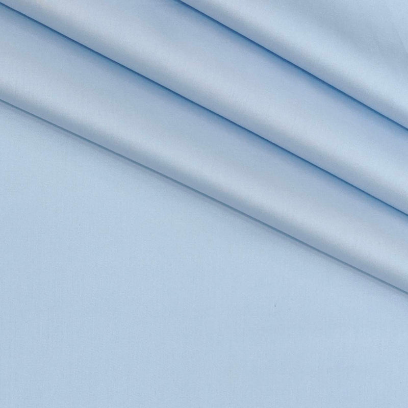 Shirt Fabric Soktas 80s Giza Cotton Plain Colour Baby Blue