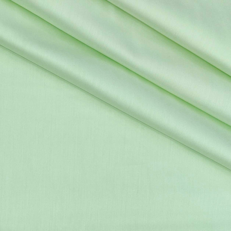 Shirt Fabric Soktas 80s Giza Cotton Plain Colour Tea Green
