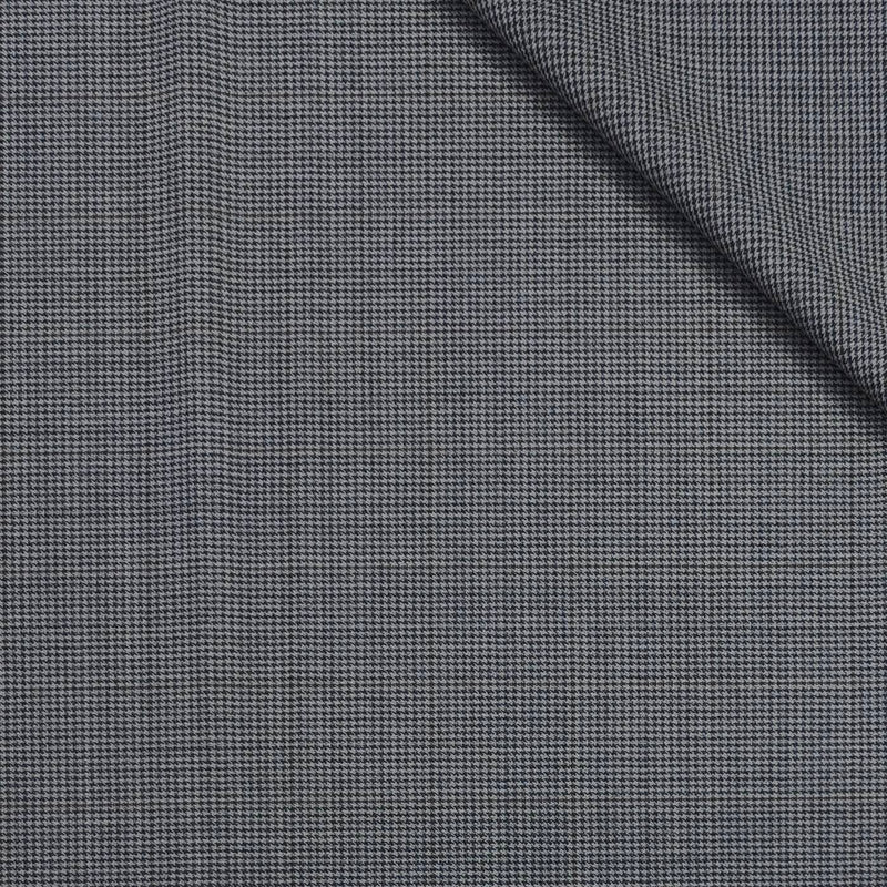 Trouser Fabric Canetti Italy Luxury 100s Wool Blended Zig Zag Colour Grey