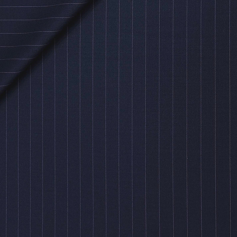 Trouser Fabric Canetti Italy Luxury 90s Wool Blended Lining Colour Dark Blue