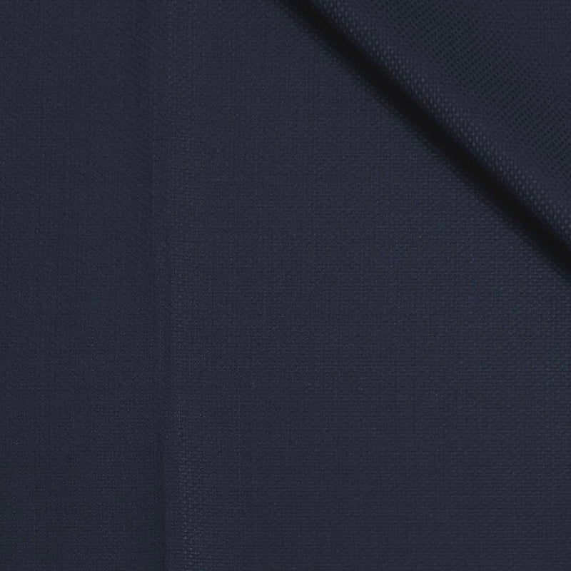 Trouser Fabric Canetti Italy Luxury 100s Wool Blended Dobby Colour Dark Blue