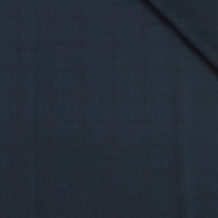 Trouser Fabric Canetti Italy Luxury 100s Wool Blended Broad Check Colour Prussian Blue