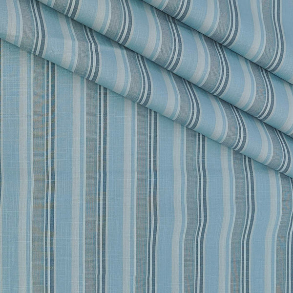 Shirt Fabric Arvind 100% Pure Cotton Broad Lining Colour Ocean Blue