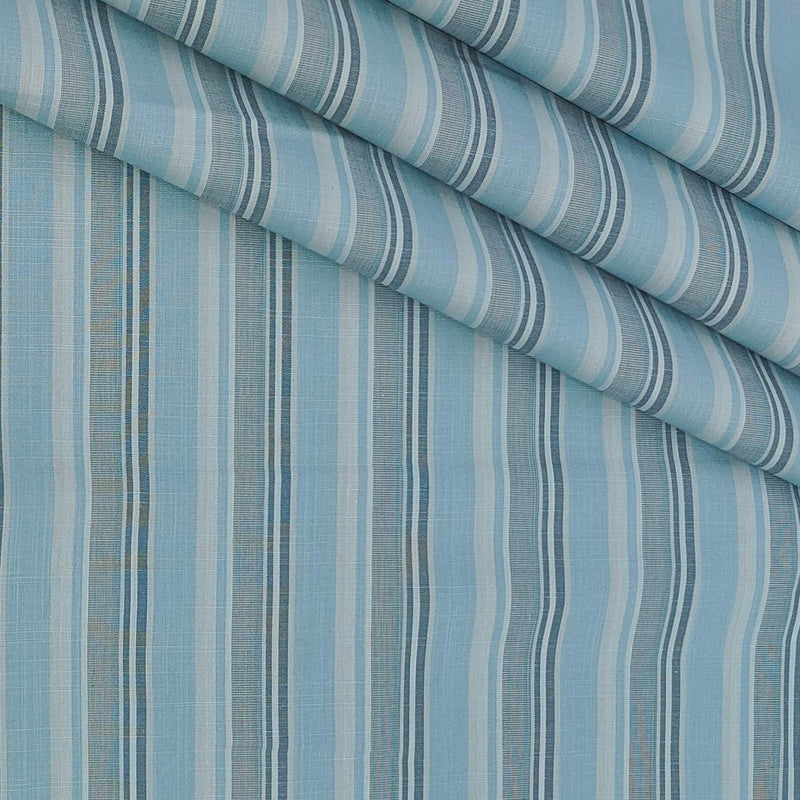 Shirt Fabric Arvind 100% Pure Cotton Broad Lining Colour Ocean Blue