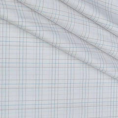 Shirt Fabric Arvind 100% Pure Cotton Broad Check Colour Brown N White