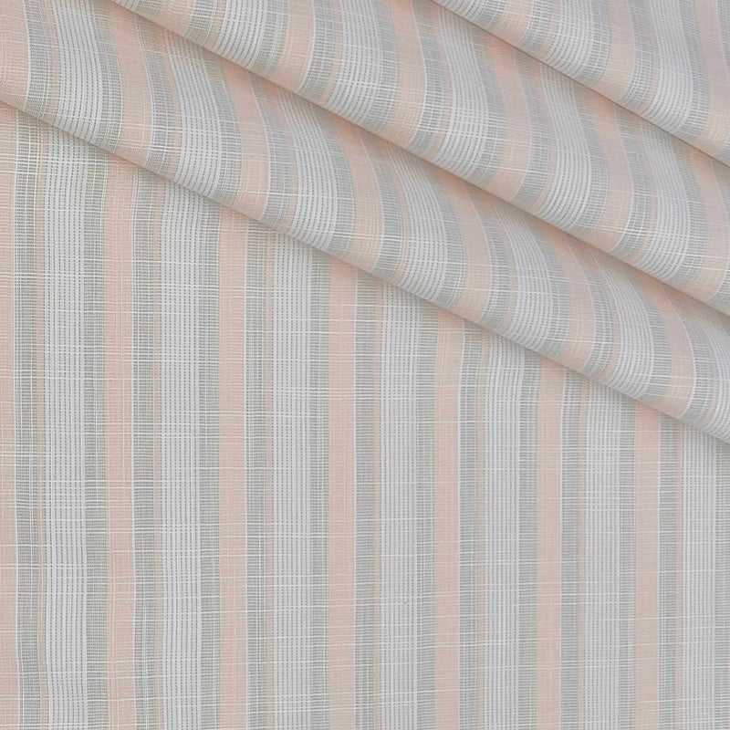 Shirt Fabric Arvind 100% Pure Cotton Lining Colour Light Pink,Peach