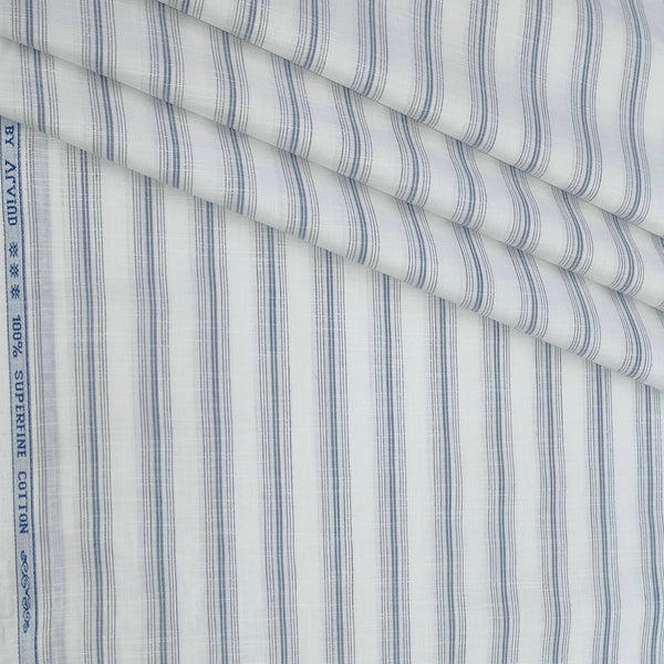 Shirt Fabric Arvind 100% Pure Cotton Broad Lining Colour Grey