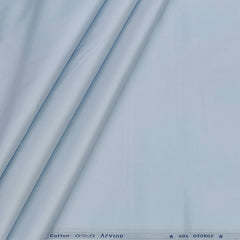 Shirt Fabric Arvind 60s Giza Cotton Plain Colour Light Blue