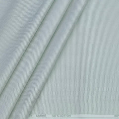 Shirt Fabric Raymond 100% Giza Cotton Print Colour Fade Green