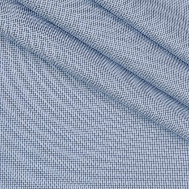 Shirt Fabric Raymond 100% Giza Cotton Pin Check Colour Light Blue
