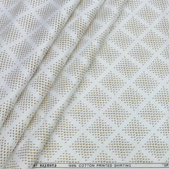Shirt Fabric Raymond 100% Giza Cotton Digital Print Colour Brown