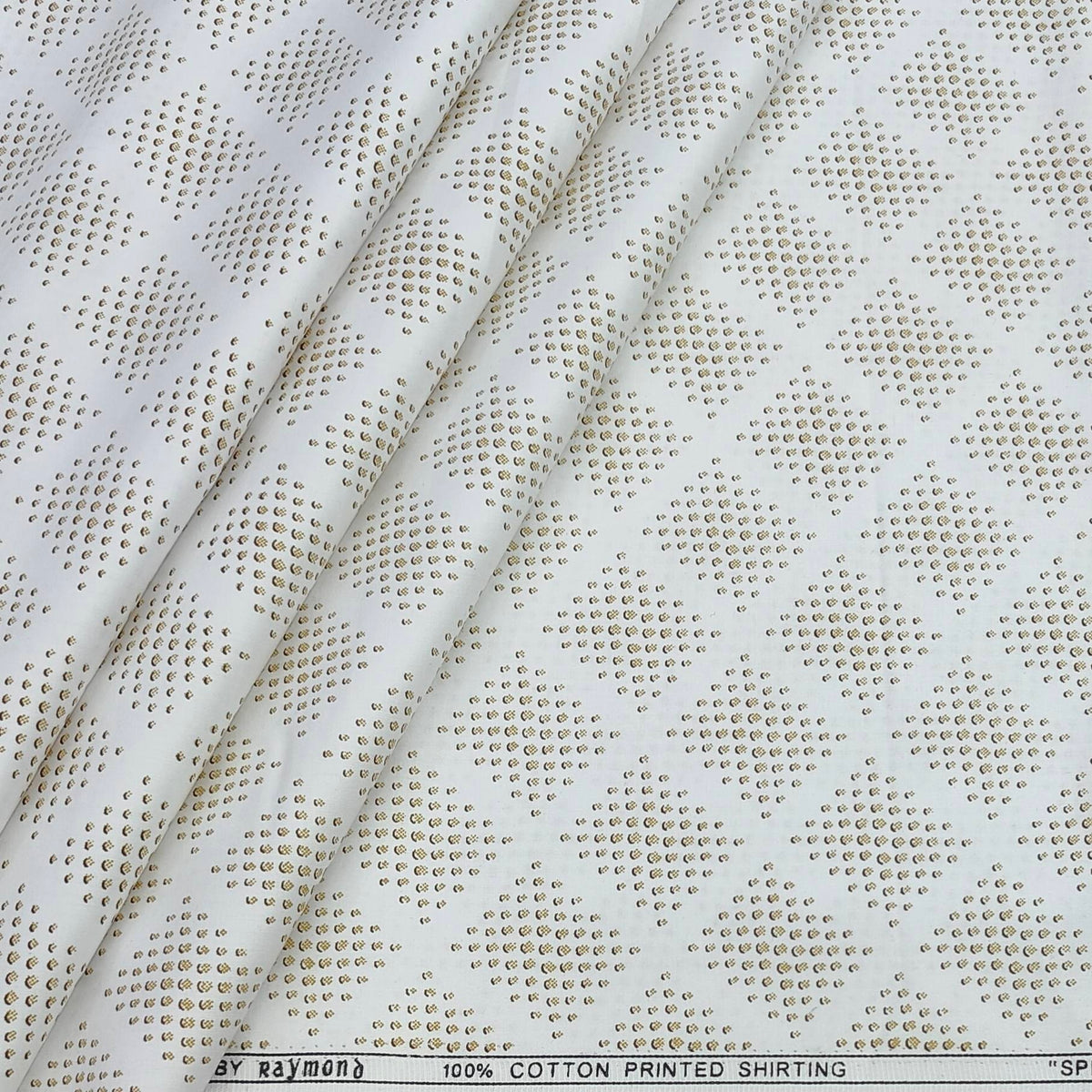 Shirt Fabric Raymond 100% Giza Cotton Digital Print Colour Brown