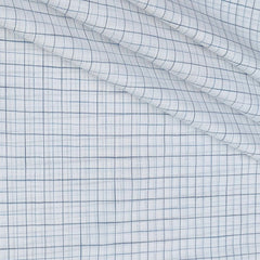 Shirt Fabric Raymond 100% Cotton Check With Slub Colour Grey N White