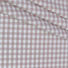 Shirt Fabric Raymond 100% Giza Cotton Check Colour Tulipwood