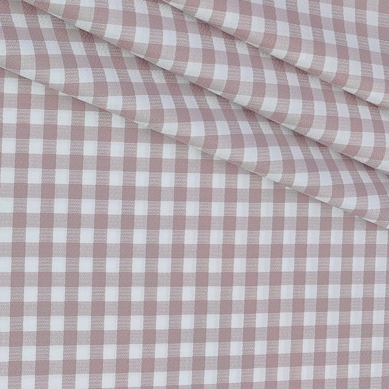 Shirt Fabric Raymond 100% Giza Cotton Check Colour Tulipwood