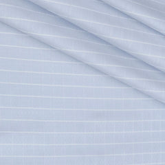 Shirt Fabric Raymond 100% Giza Cotton Check Colour Light Blue