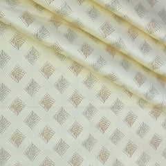 Shirt Fabric Raymond 60s Giza Cotton Print Colour Ash Brown
