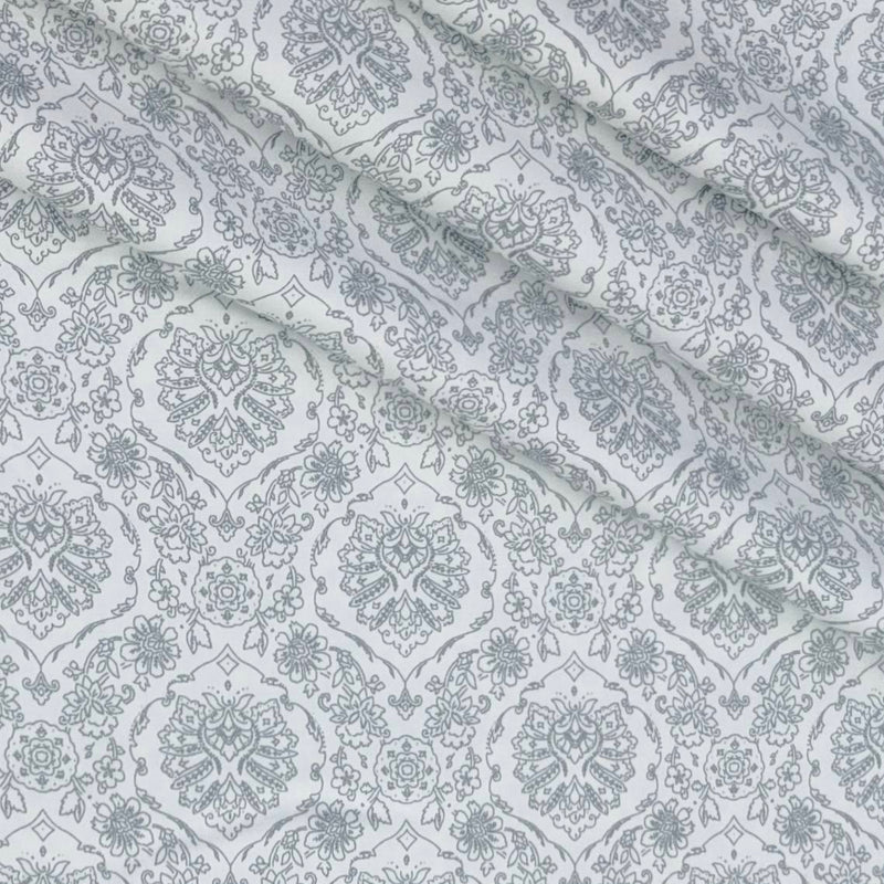 Shirt Fabric Raymond 60s Giza Cotton Print Colour Grey