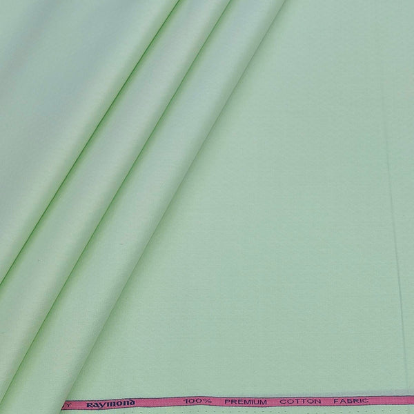 Shirt Fabric Raymond 100% Giza Cotton Jacquard Colour Mint Green