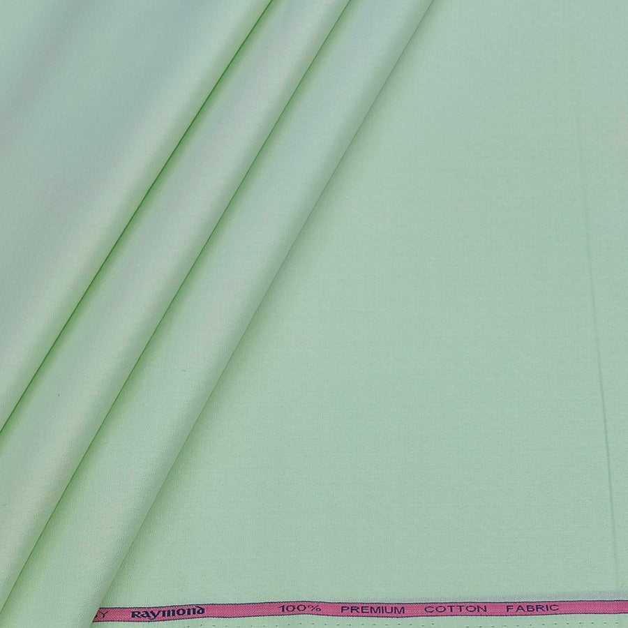Shirt Fabric Raymond 100% Giza Cotton Jacquard Colour Mint Green