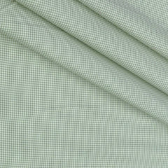 Shirt Fabric Raymond 100% Giza Cotton Pin Check Colour Gin Green